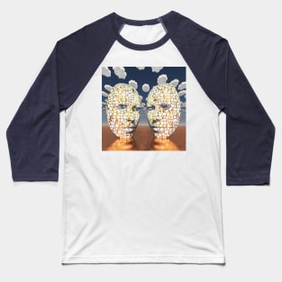 Masks in surreal sky Baseball T-Shirt